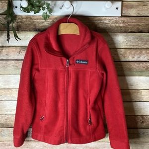 Girls Fleece Jacket Columbia Girls Red Size 4